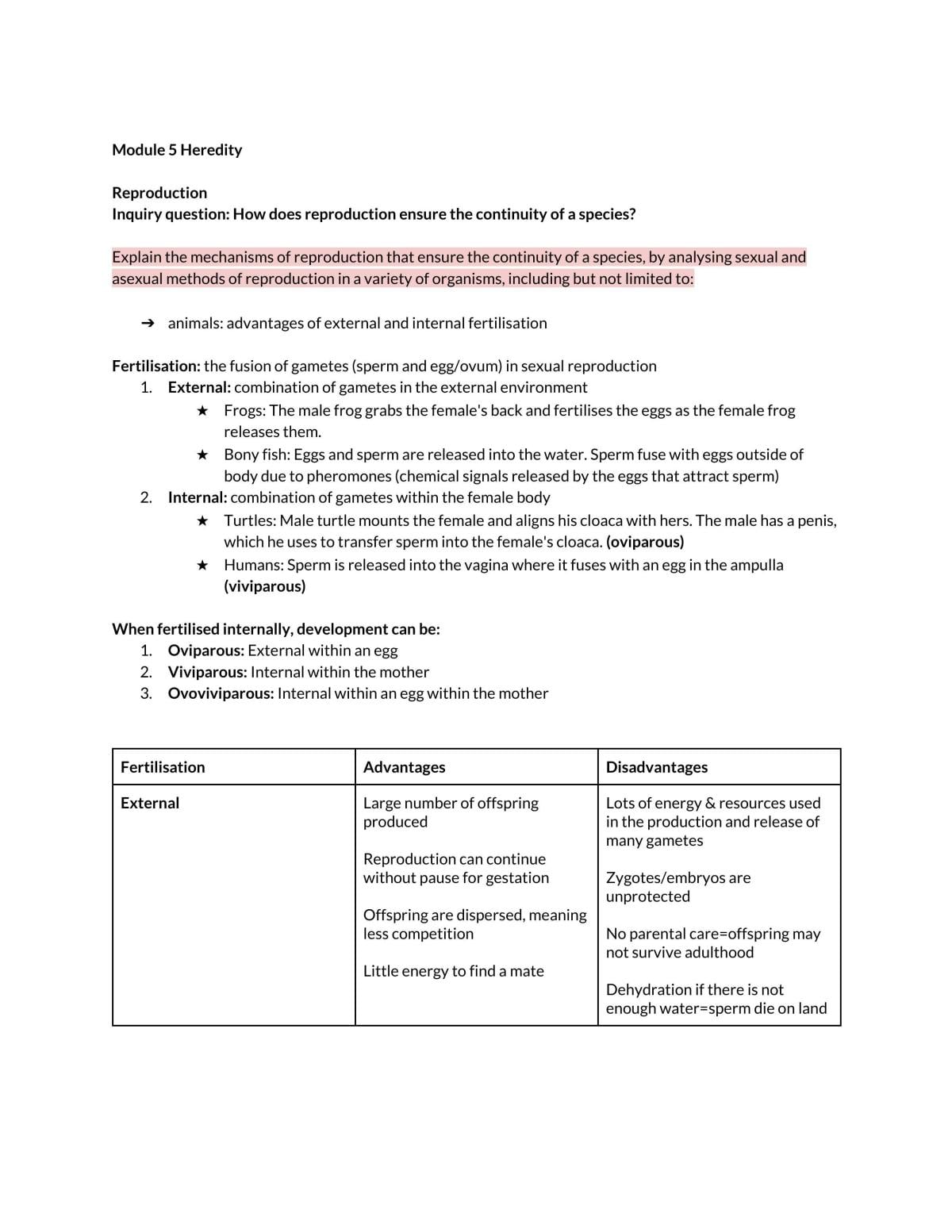 Module 5 Heredity - Page 1