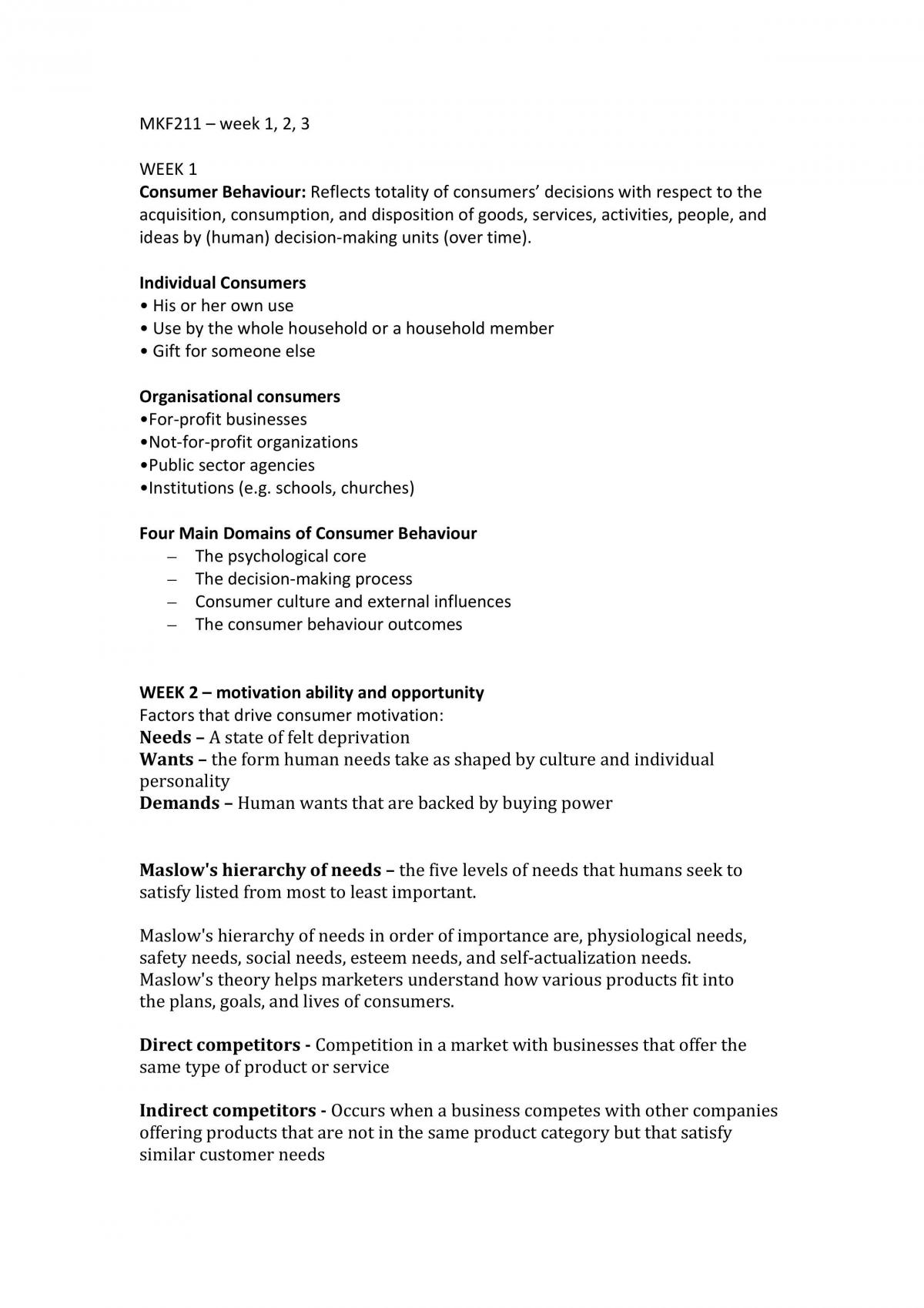 MKF2111 - Week 1 2 3  - Page 1