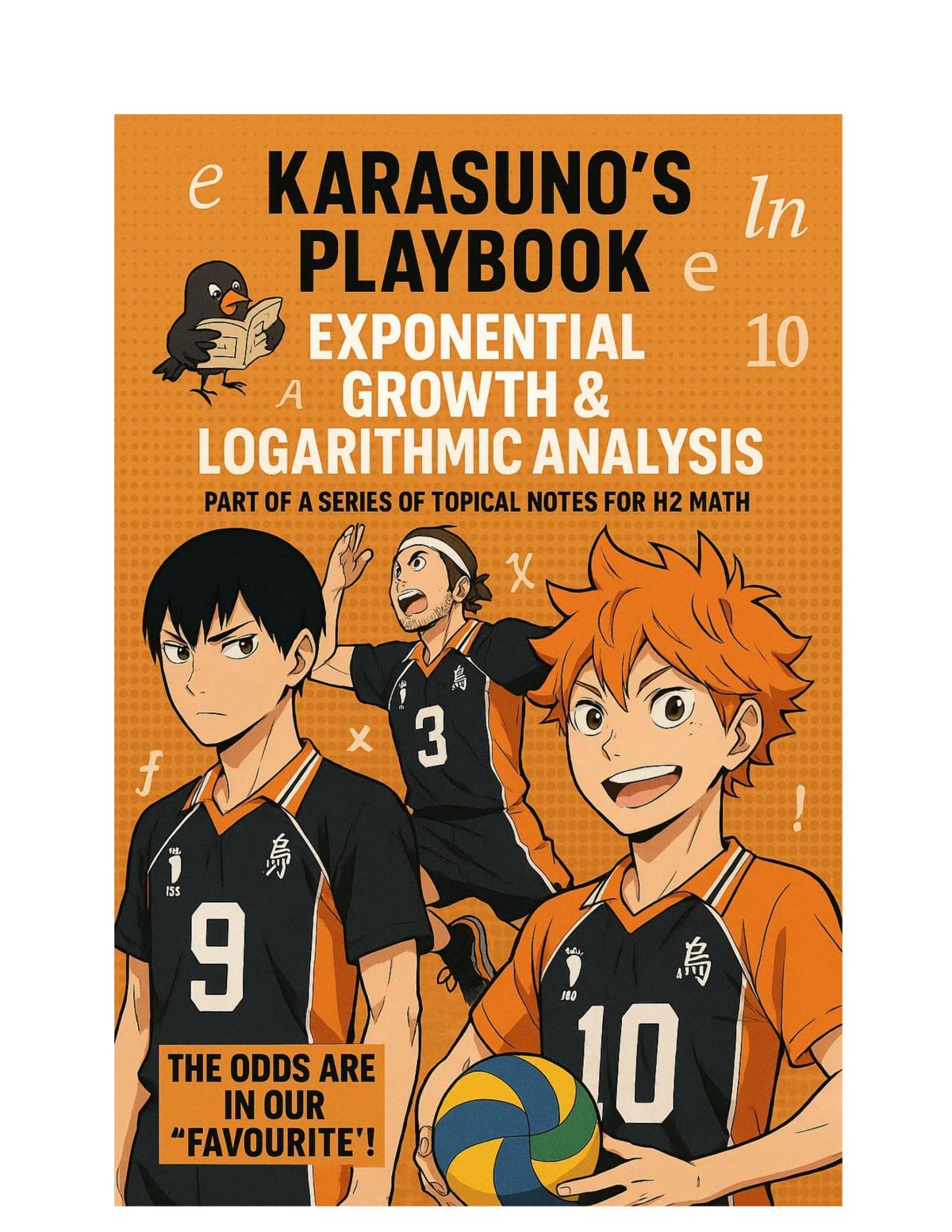 Karasuno's Playbook: Exponential Growth &  Logarithmic Analysis (H2 Math)  - Page 1