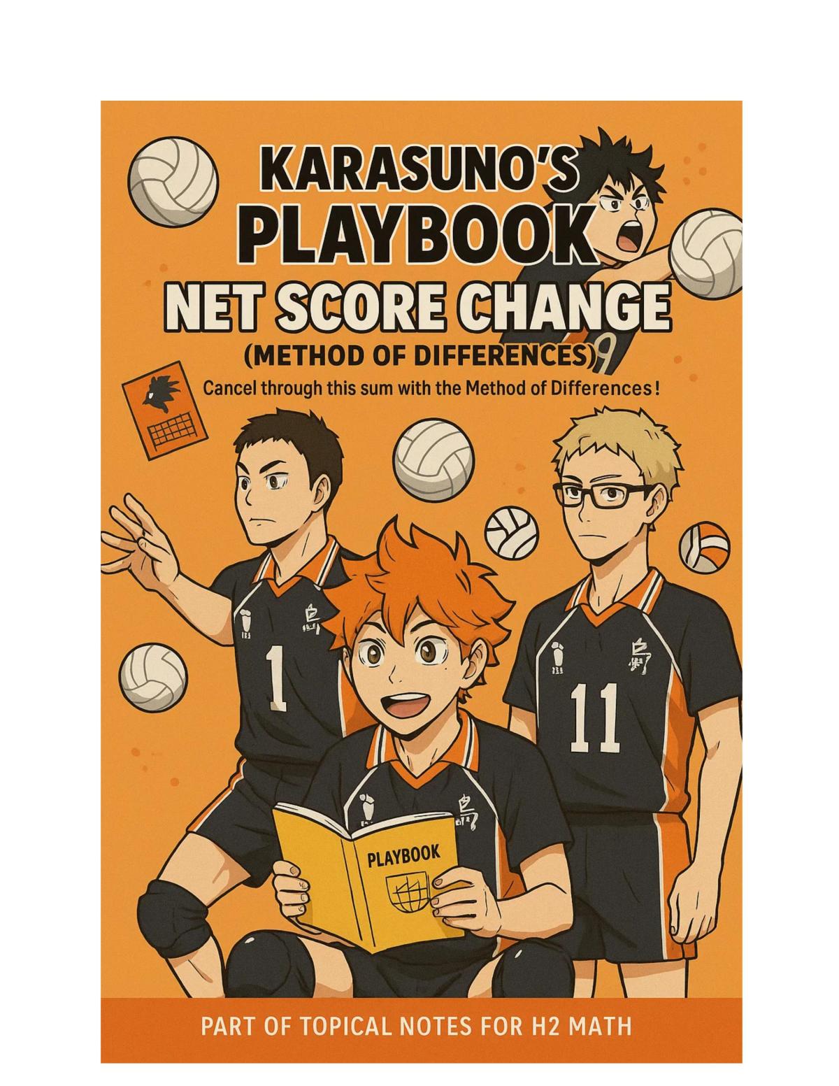 Karasuno's Playbook: Net Score Change (Method of Differences -  H2 Math)  - Page 1