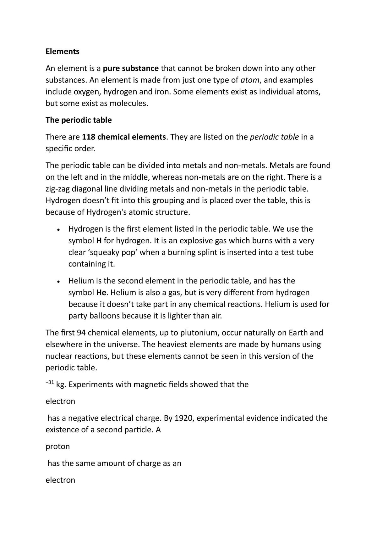 Combination of Atoms - Page 1