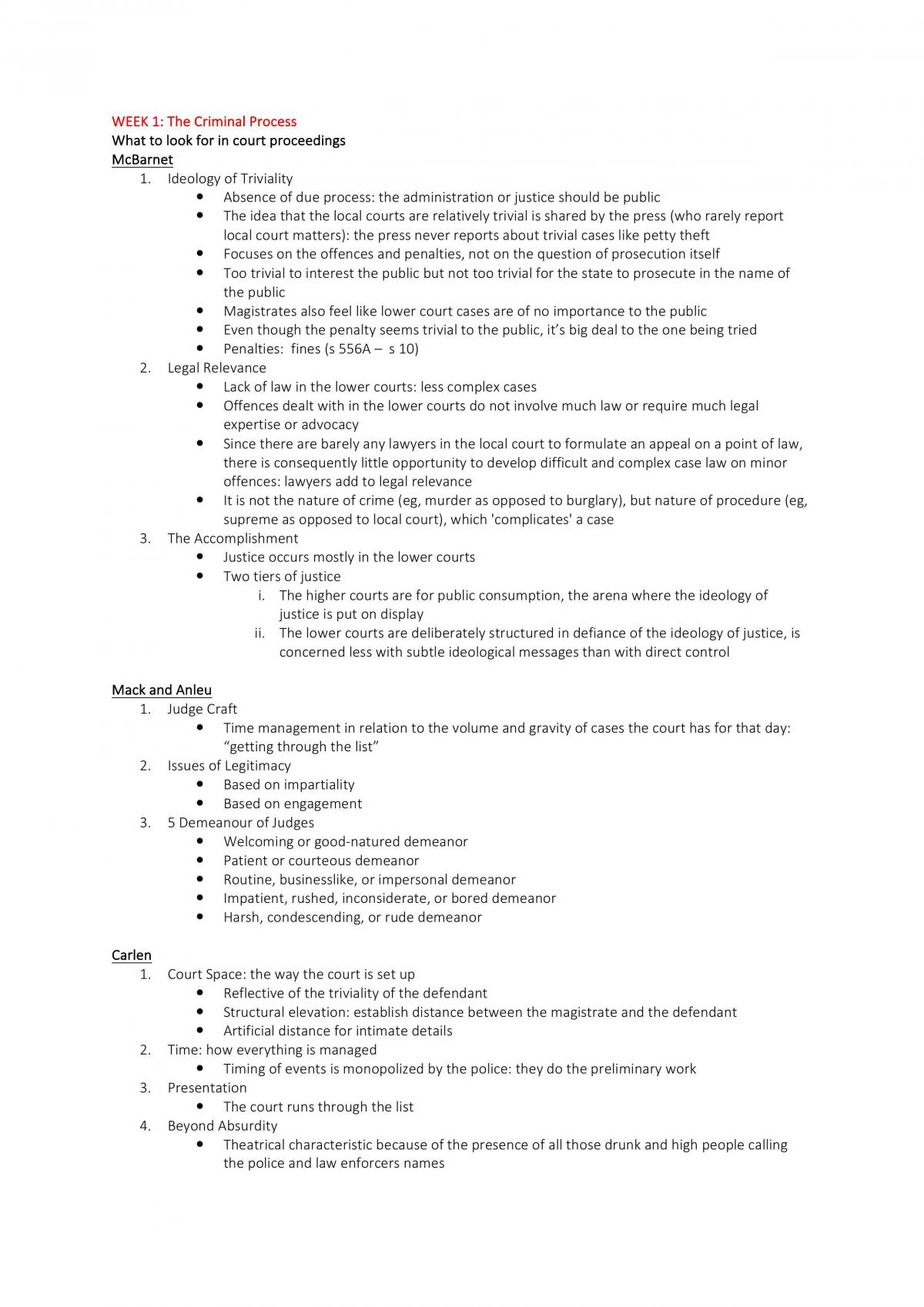 Criminal Law Class Notes - Page 1