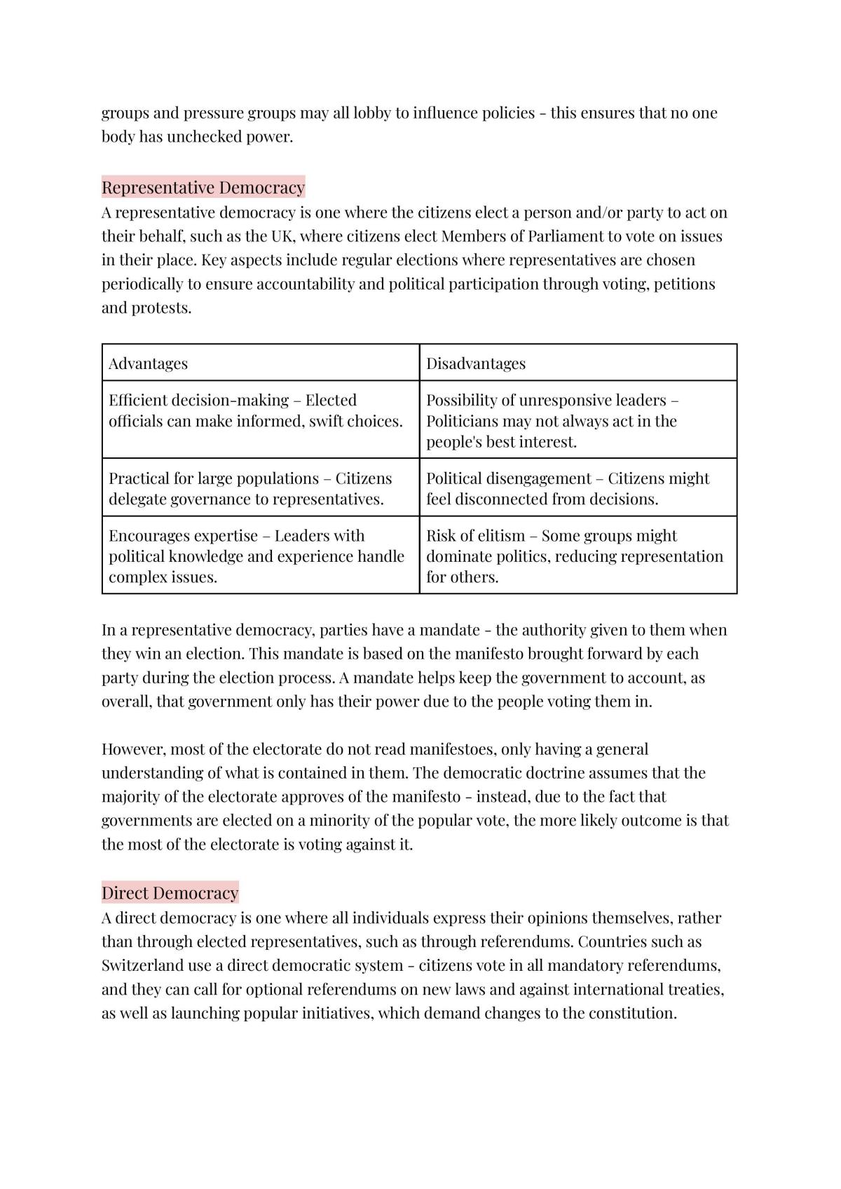 UK Politics Notes - Page 3