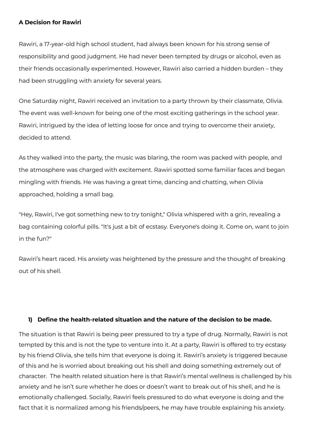 1.2 Demonstrate Understanding of Decision Making  - Page 1