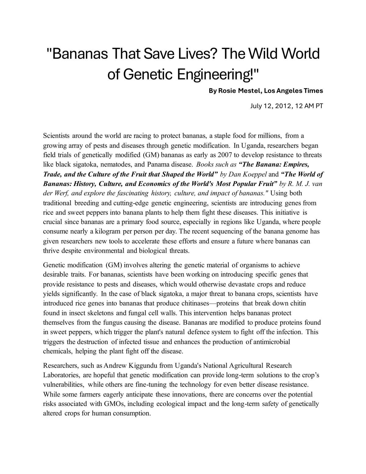 Genetic Modification - Page 1