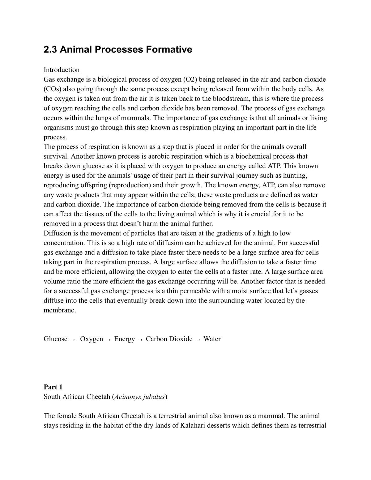 2.3 Animal Processes - Page 1