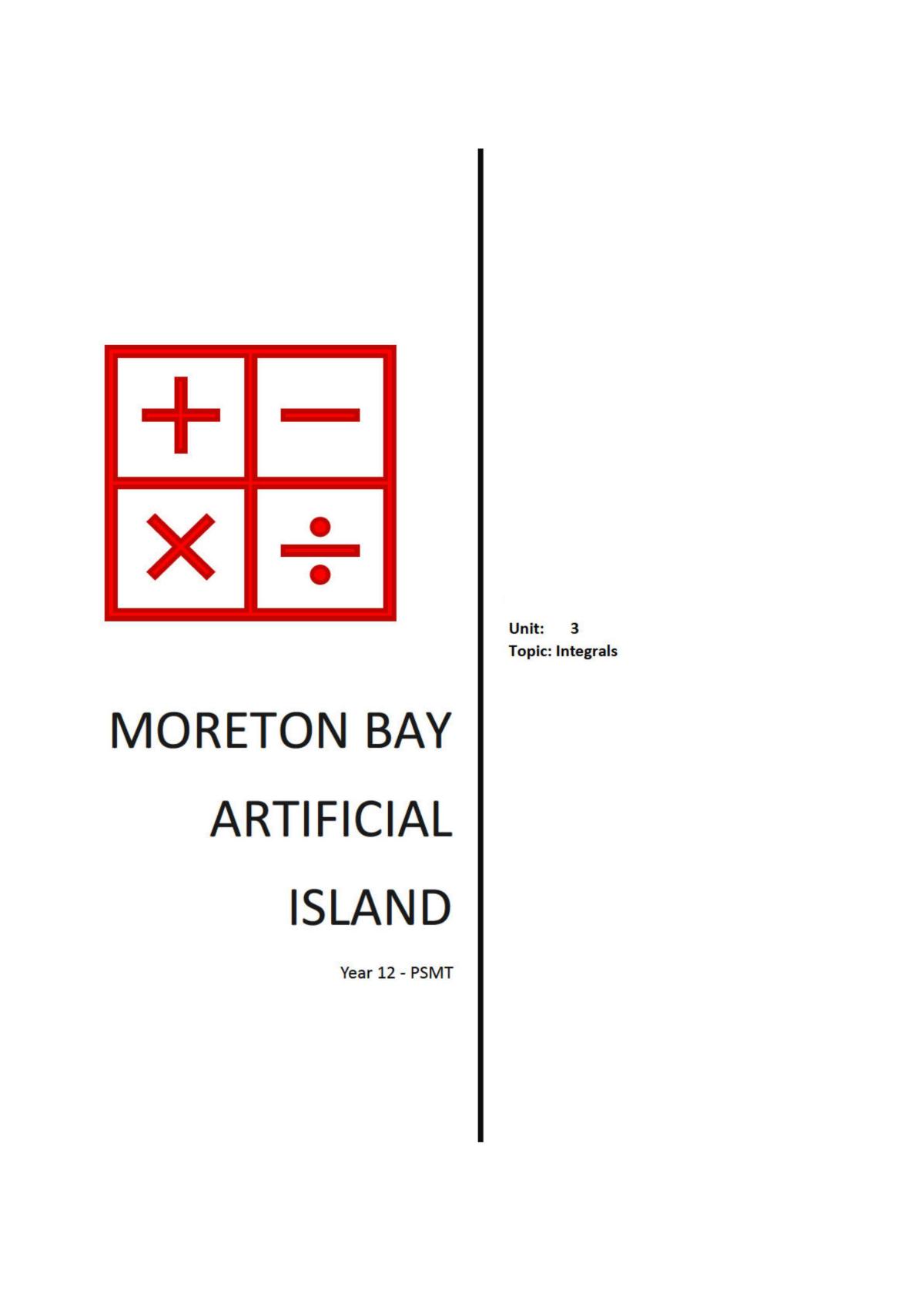 Moreton Bay Artificial island - Page 1
