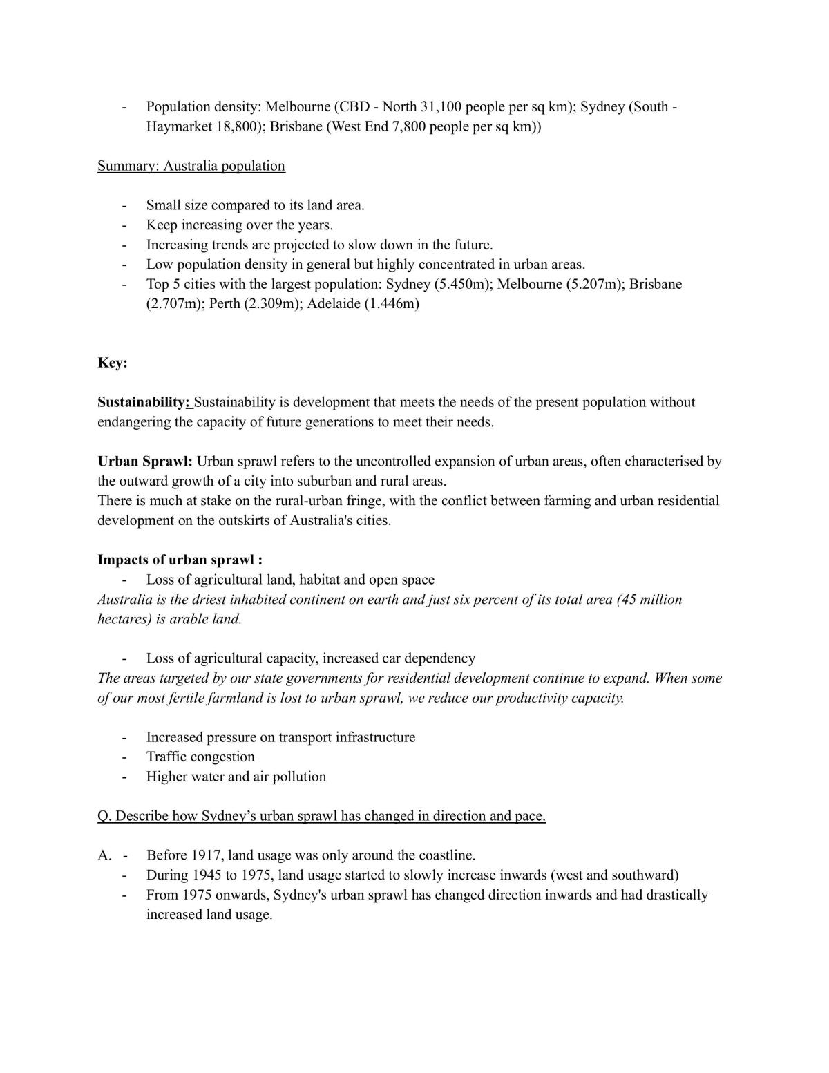 Geography Revision Year 9 - Page 10
