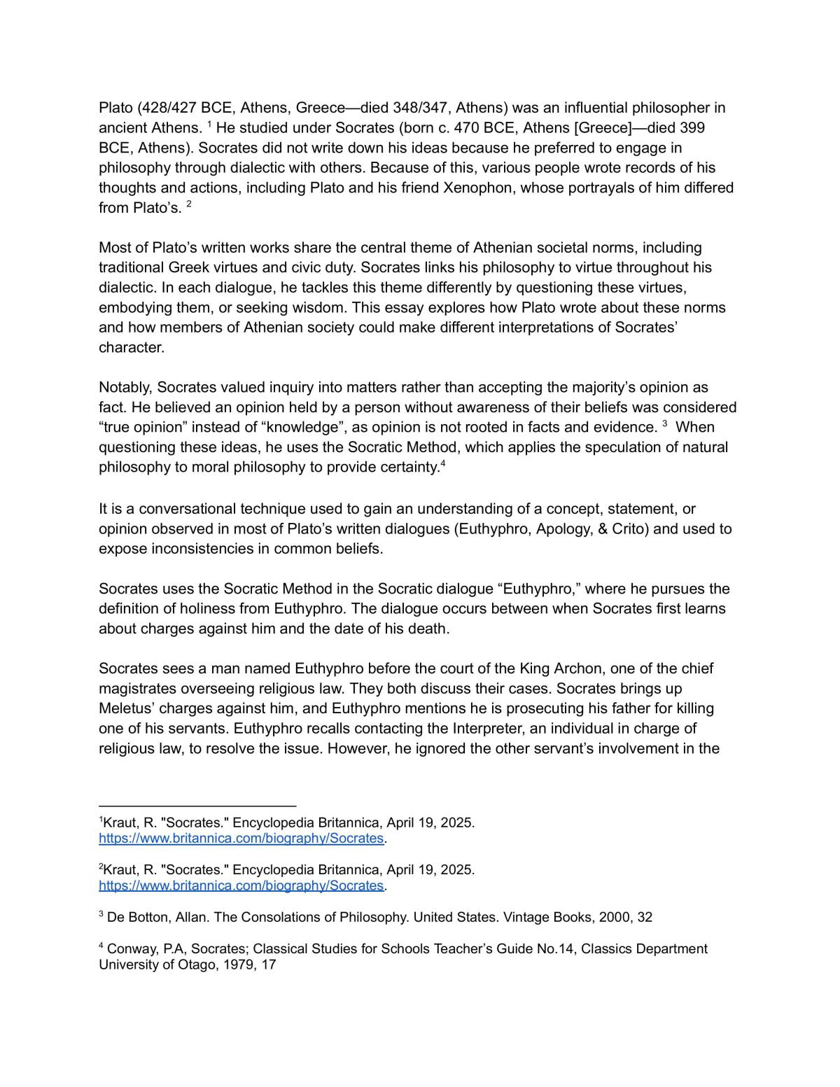 AS 91397A (Demonstrate Understanding of Significant Ideology(ies) in the Classical World (3.4) Excellence Exemplar - Page 1