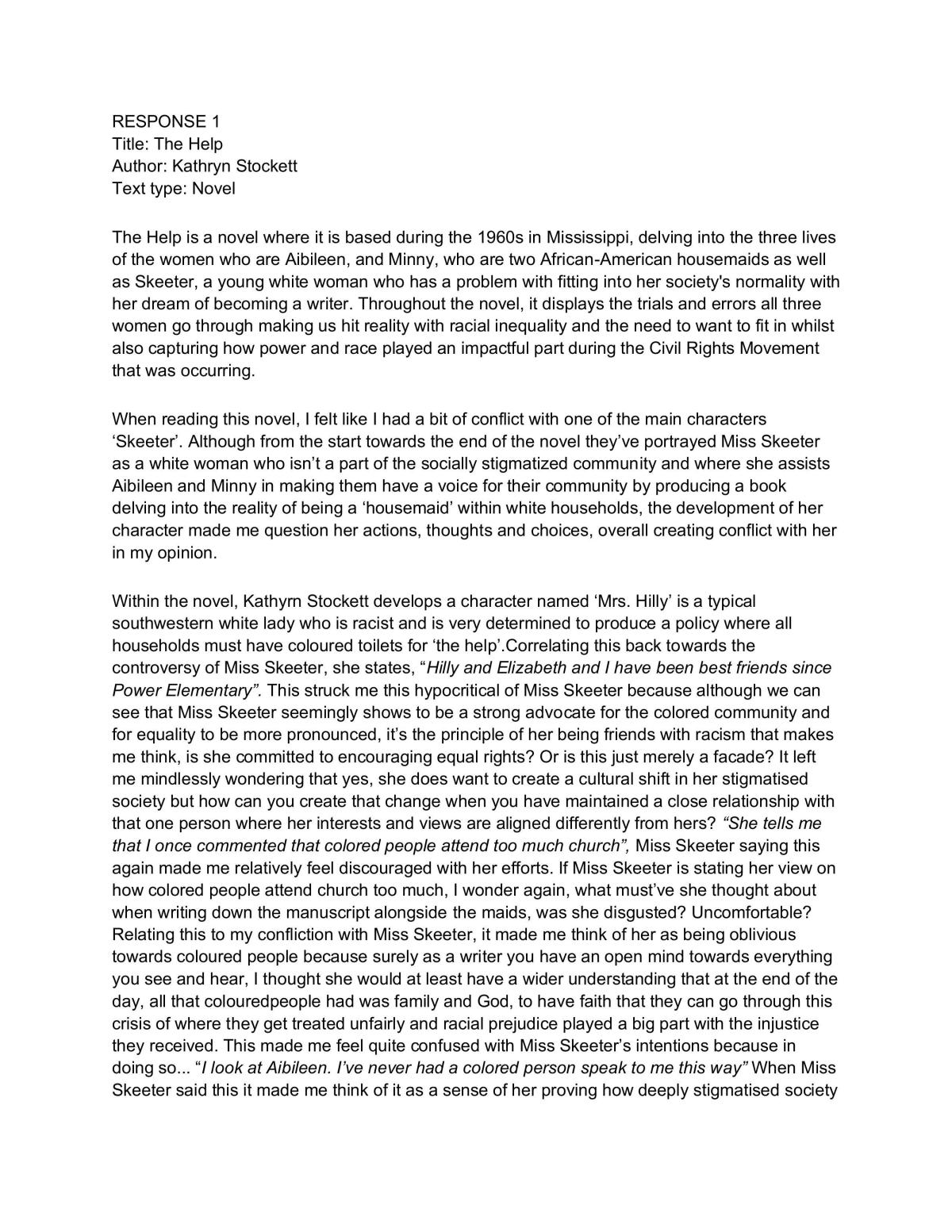 AS 91106 - Form Developed Responses - Page 1