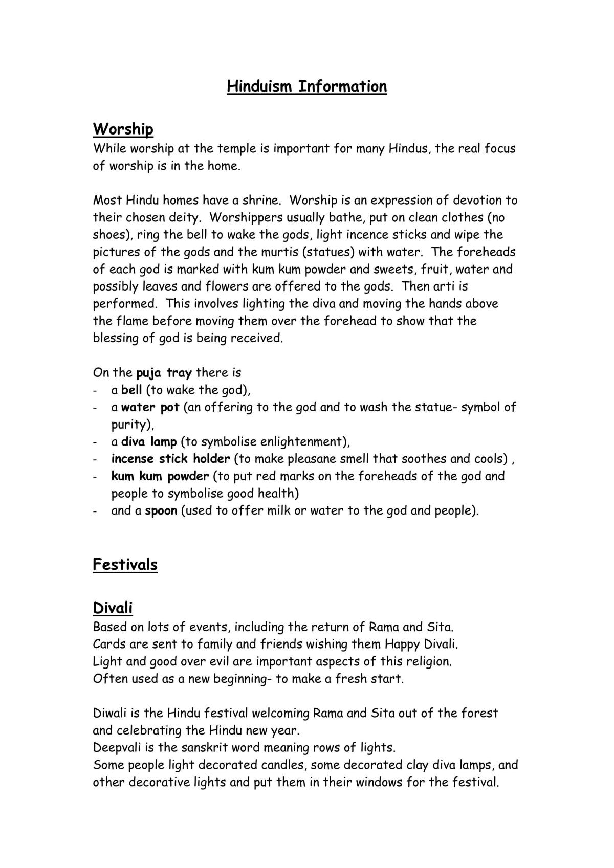 Hinduism Information - Page 1