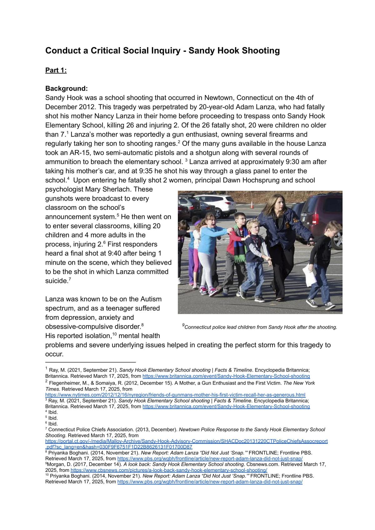 Sociology Level 3 Internal 9007 - Page 1