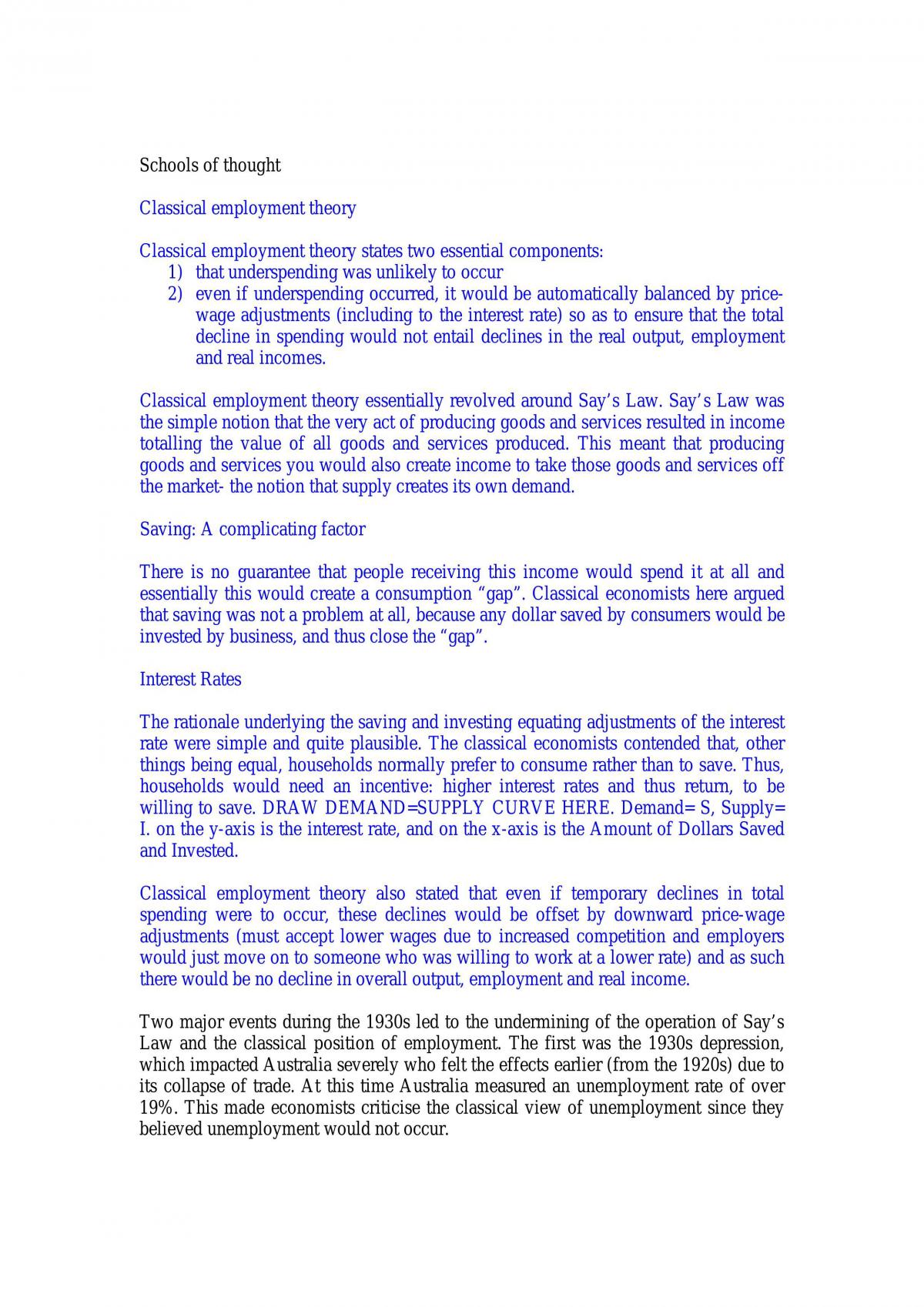 Notes On Schools Of Thought - Page 1