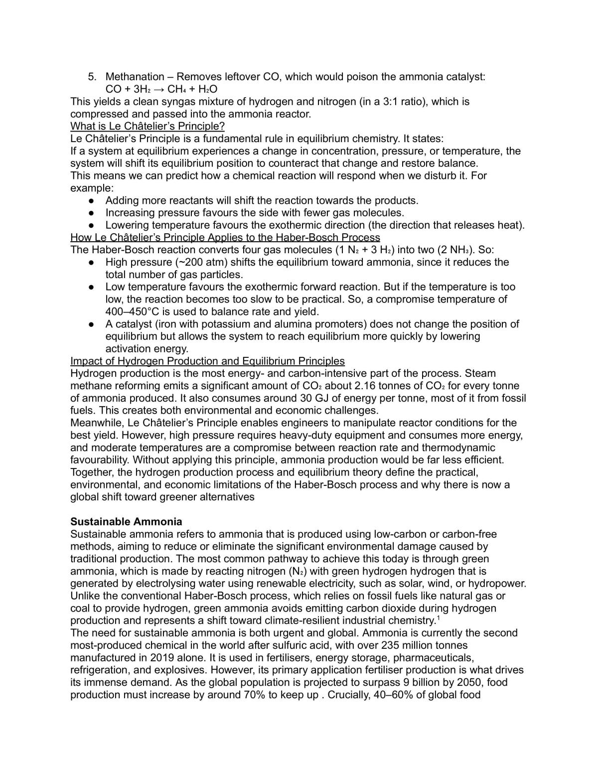 Ammonia Research Paper AS91163 - Page 3