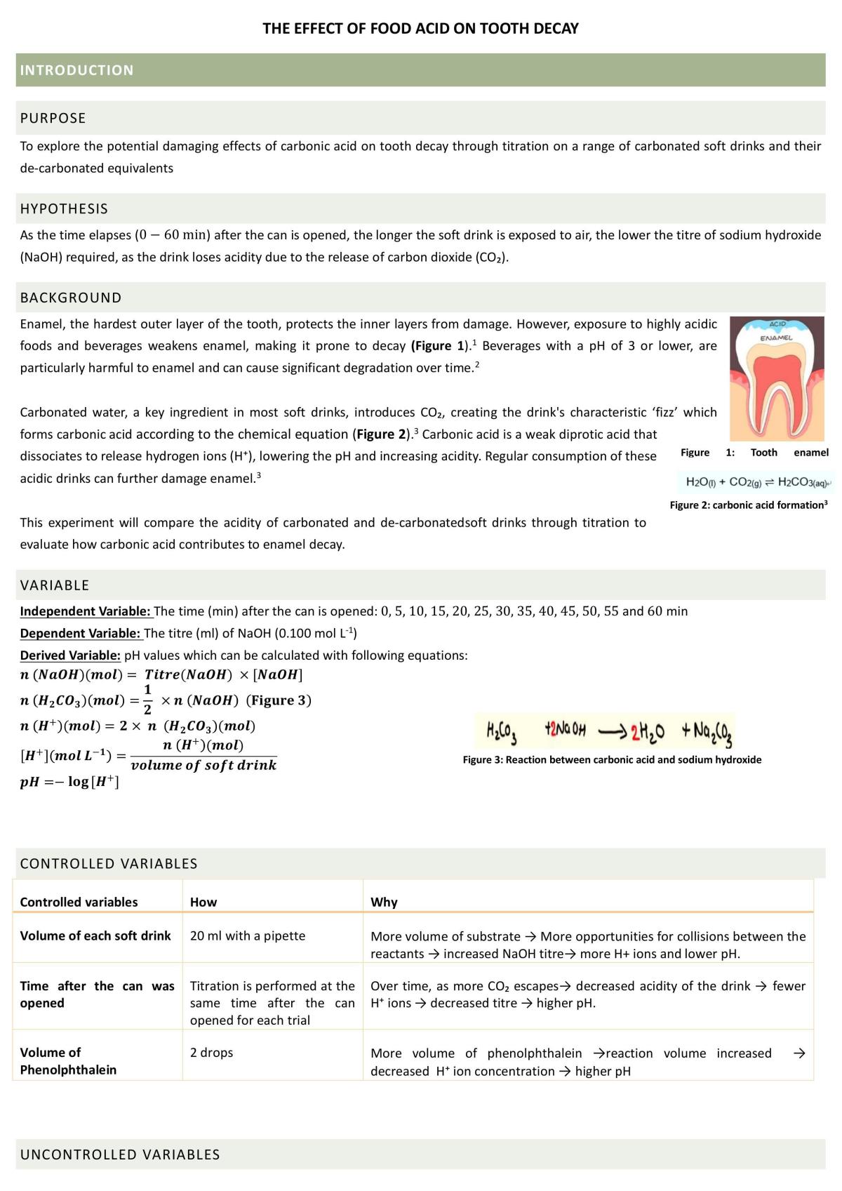 Tooth Decay Prac - Page 1