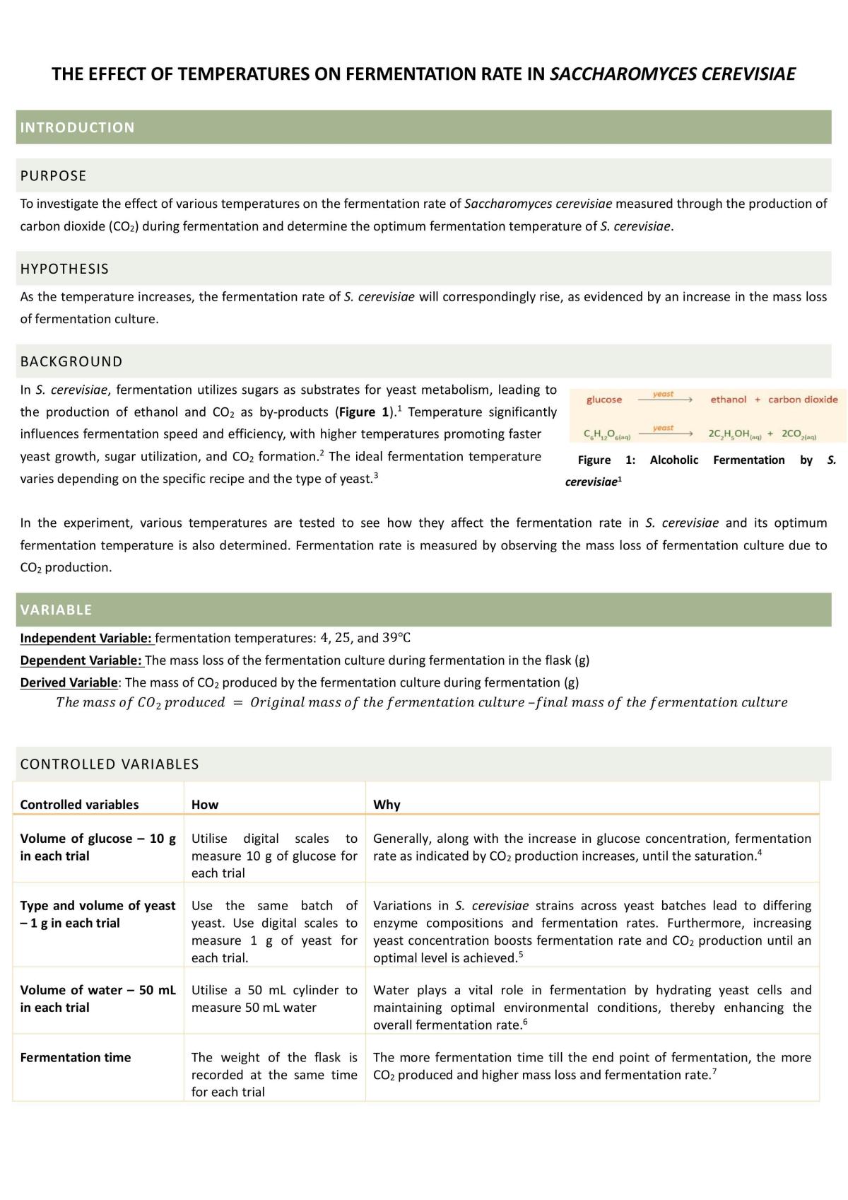 Yeast Prac - Page 1
