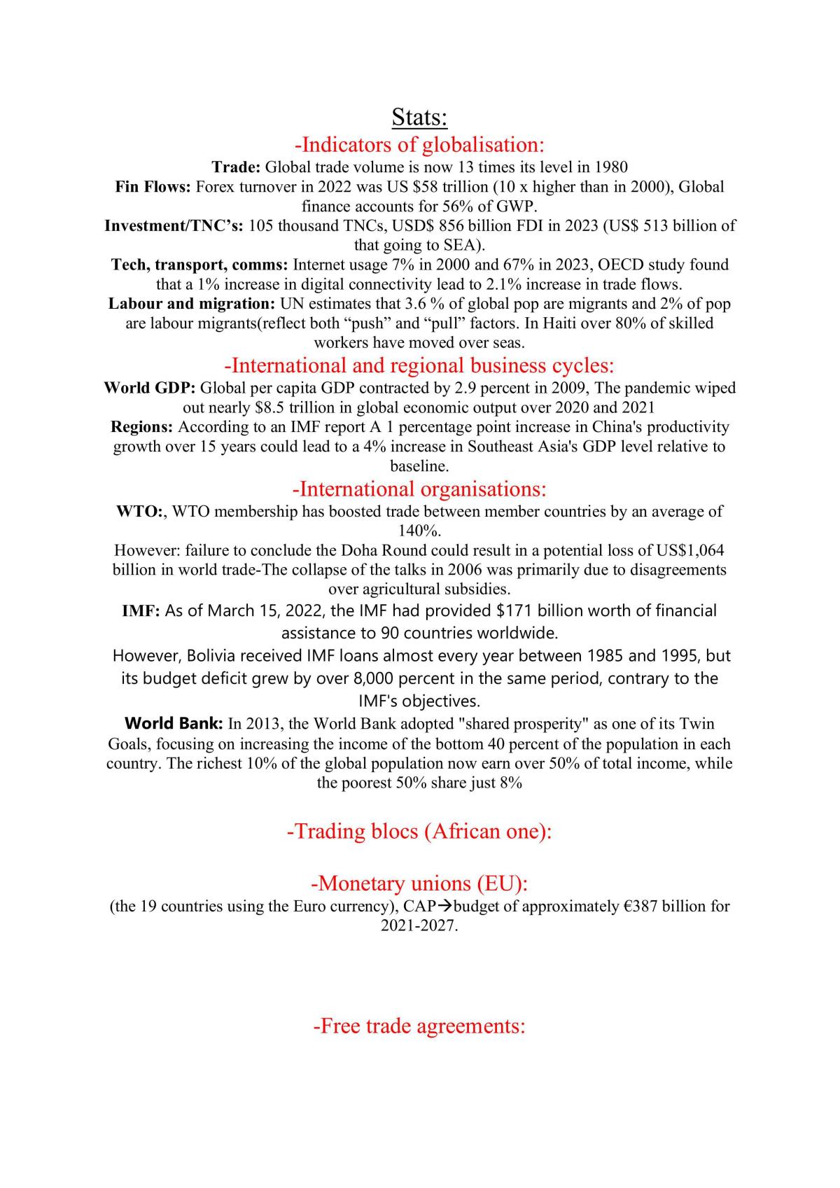 HSC ECO-Stat List - Page 1