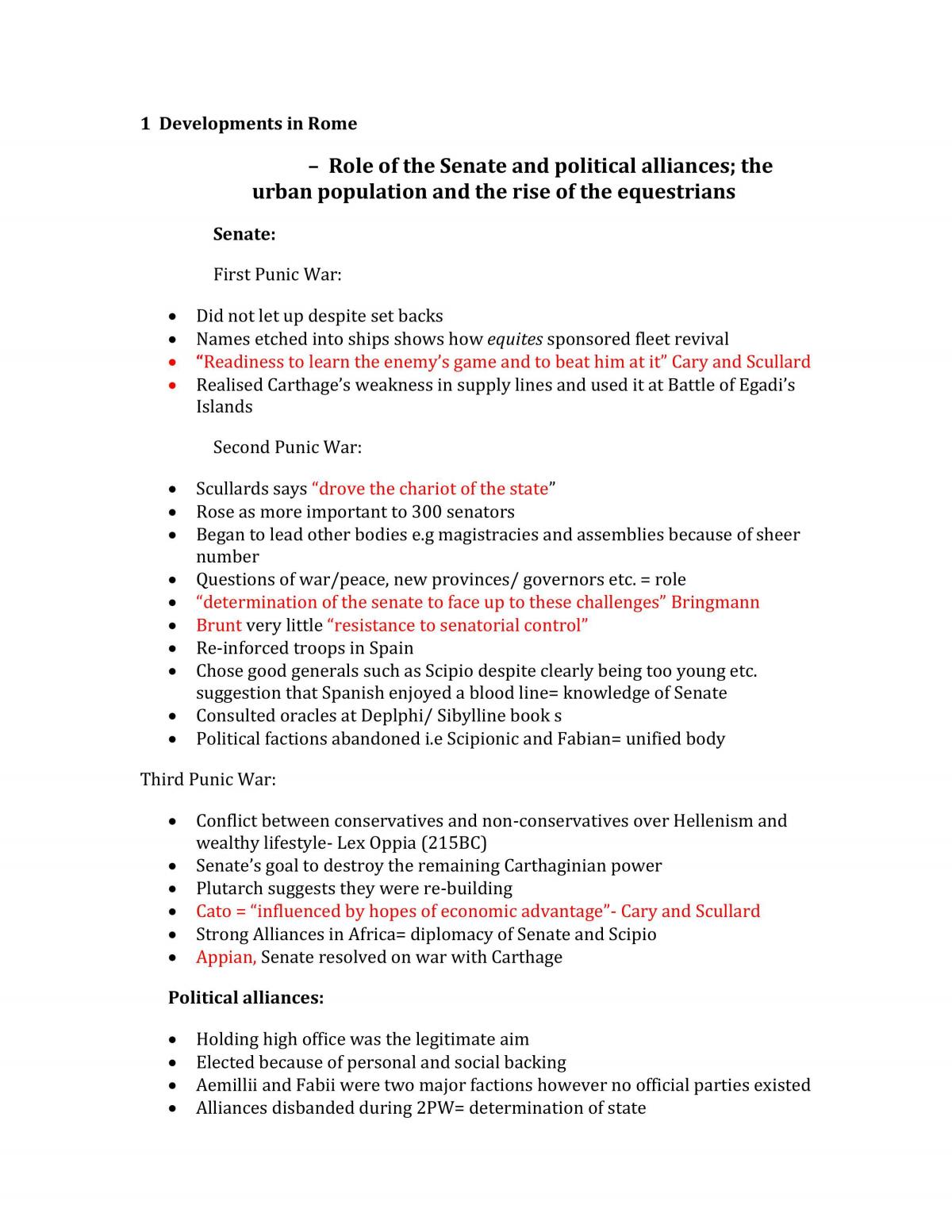 Rome Summary - Page 1