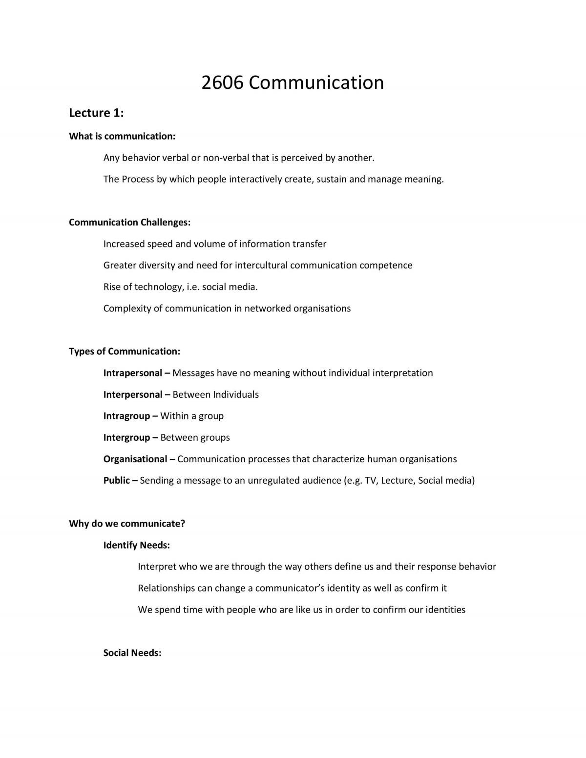 MGTS2606 - Managerial Skills & Communication  - Page 1