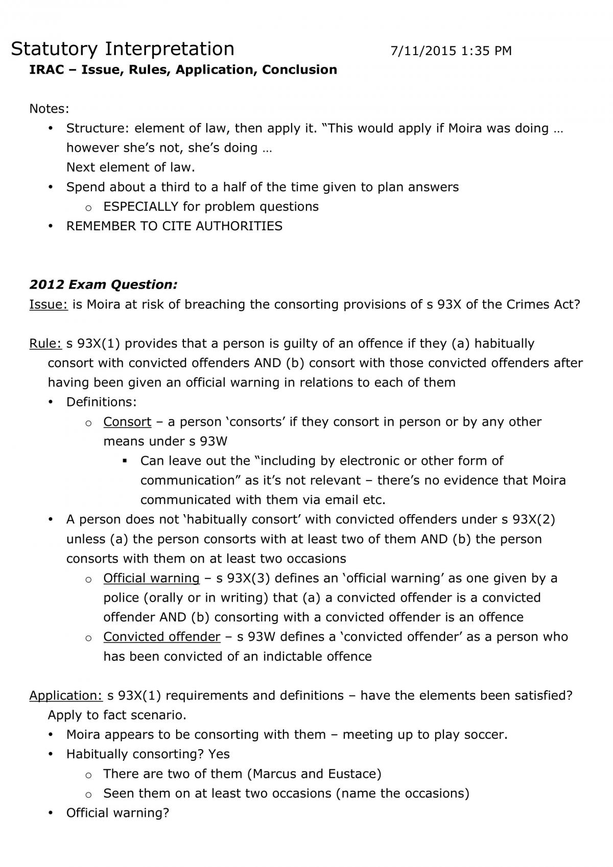 LAWS1052 - Complete Study Notes - Page 1