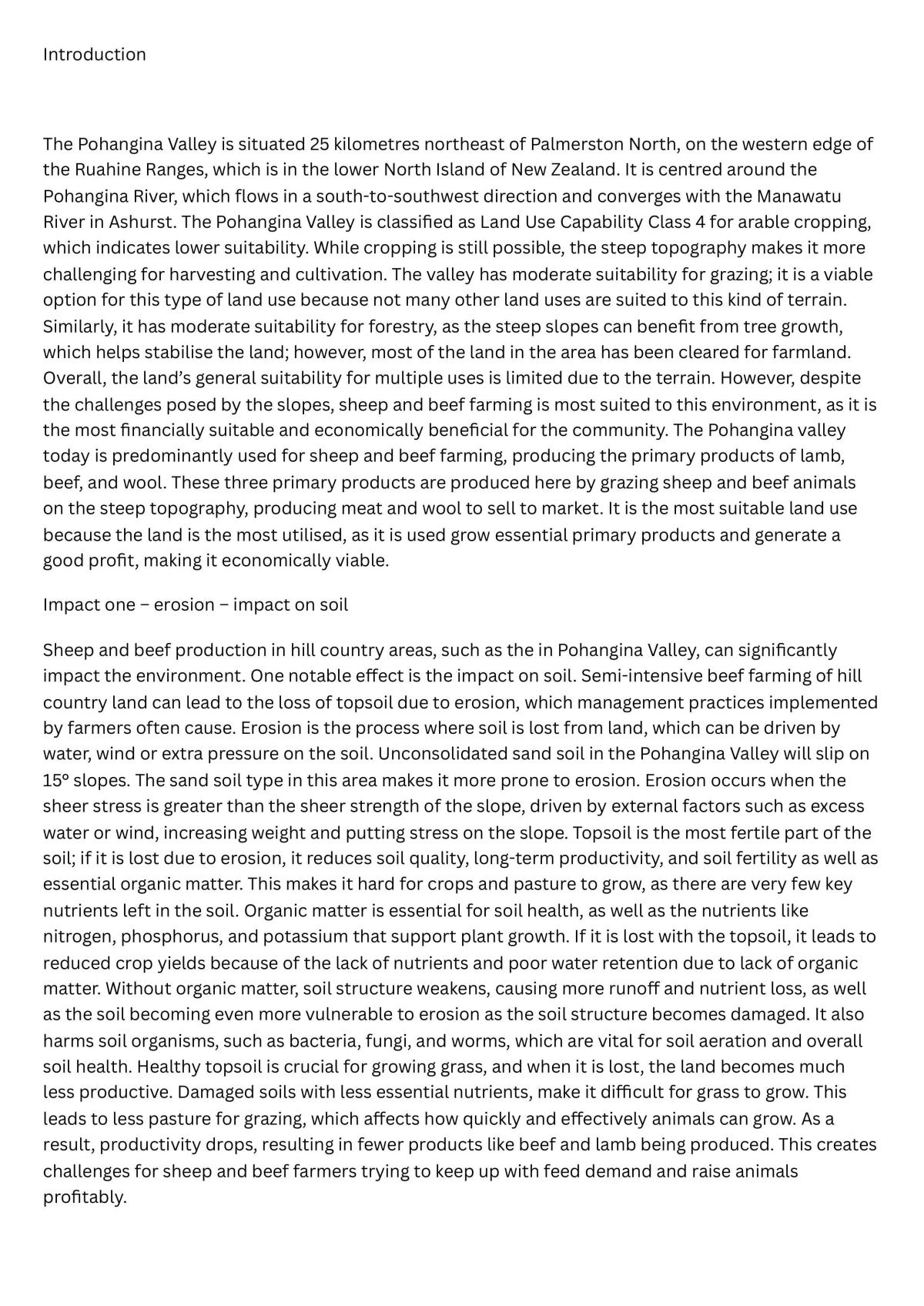 Internal Environmental Impacts  - Page 1