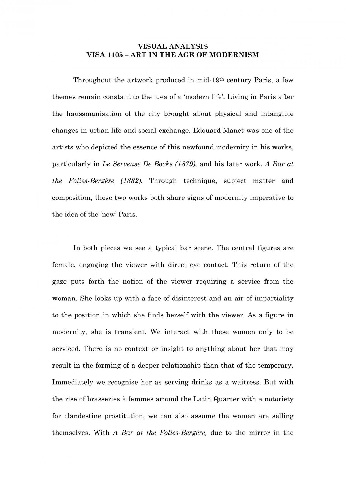 Modernism Visual Analysis - Page 1