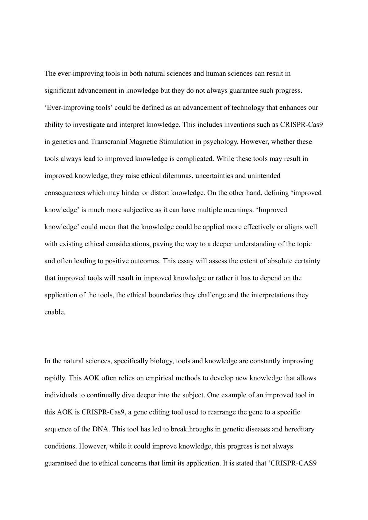 IB TOK Essay  - Page 2
