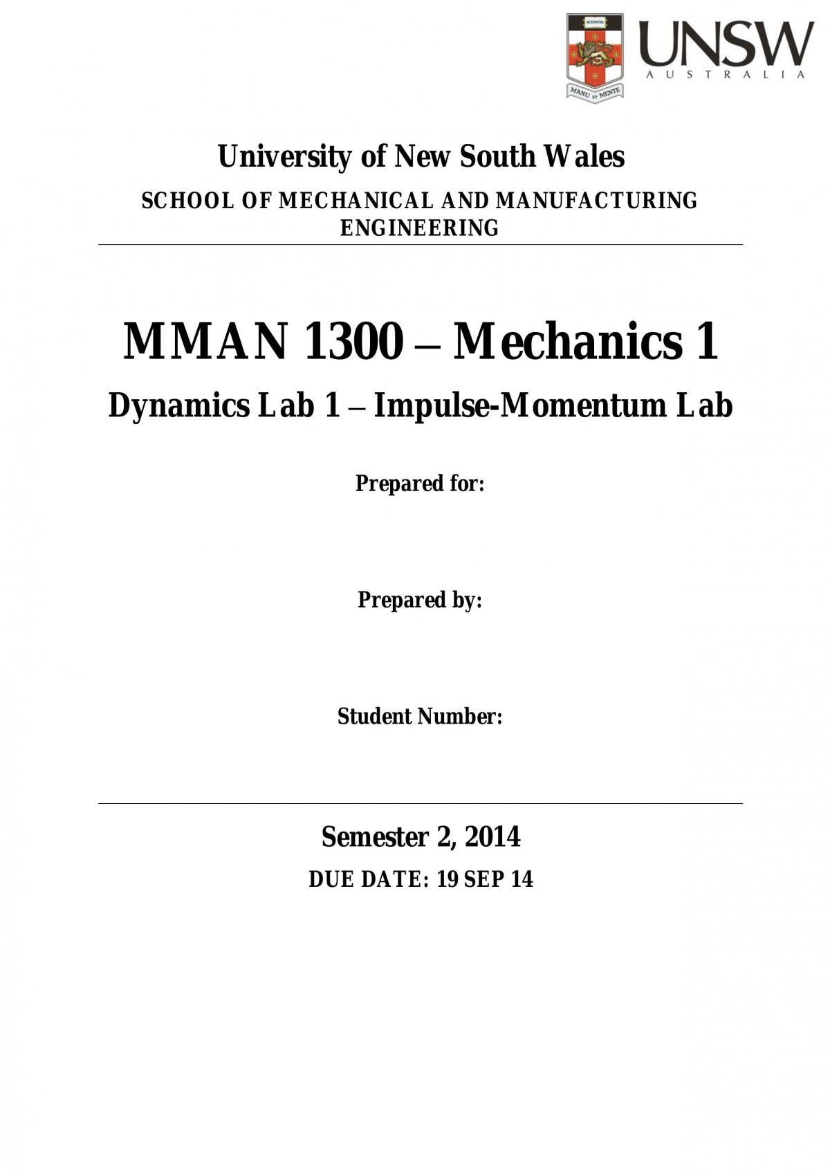 Dynamics Section - Page 1