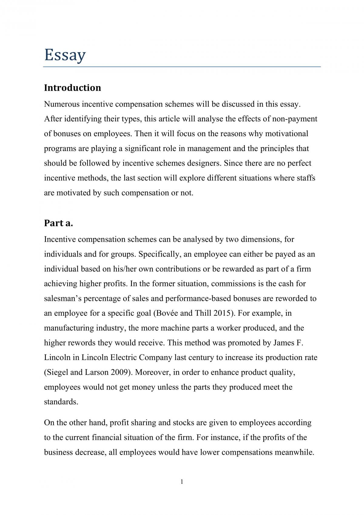 Essay For BUSS1001 - Page 1