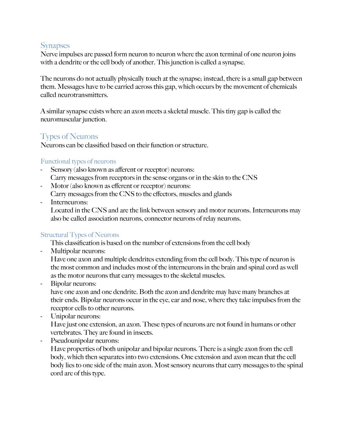 The Nervous System  - Page 2