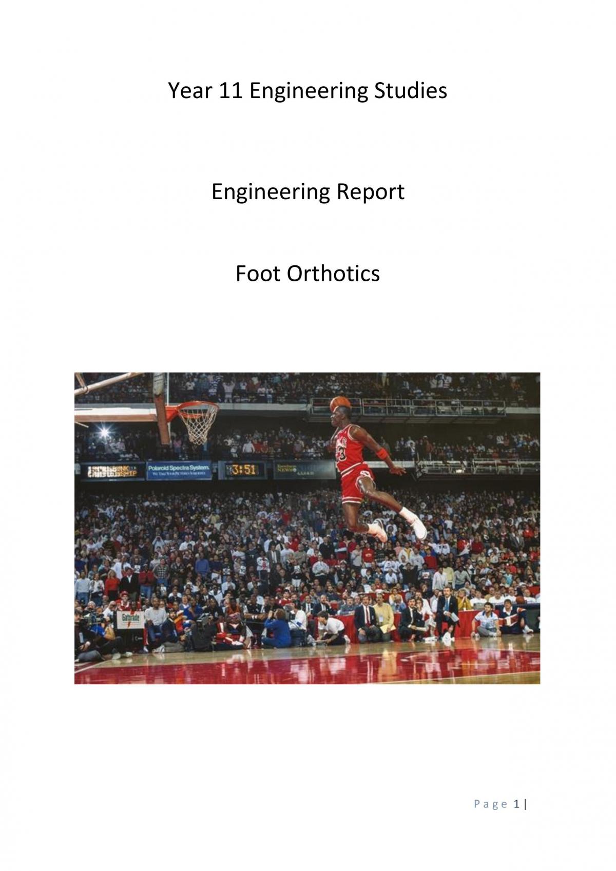 Orthotics Report - Page 1