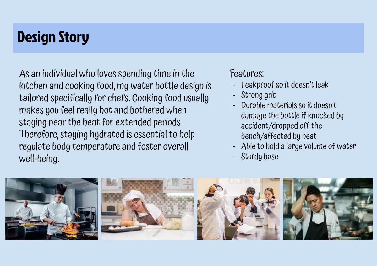 Product Design External - Water bottle - Page 1