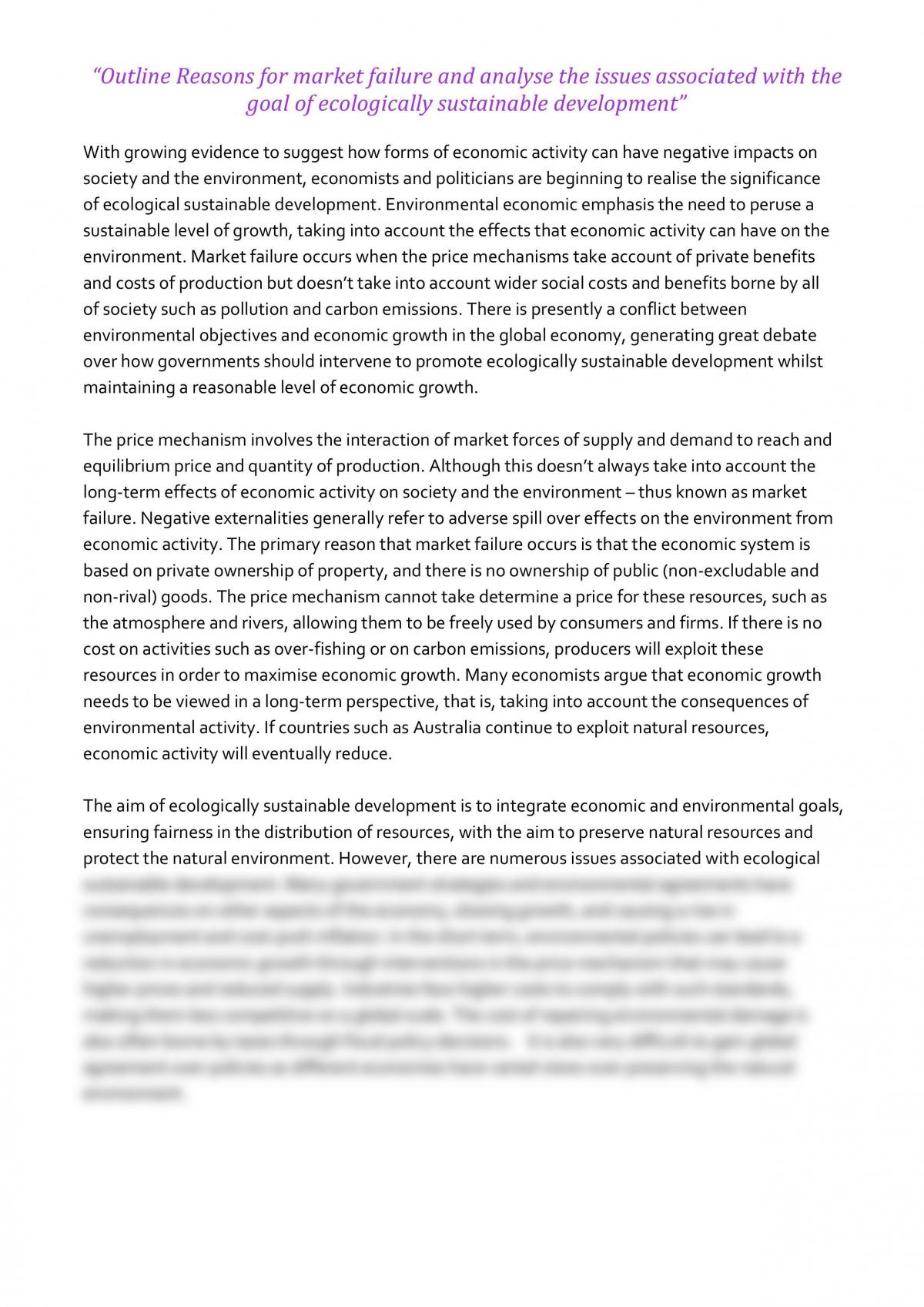 opinion essay on the environment
