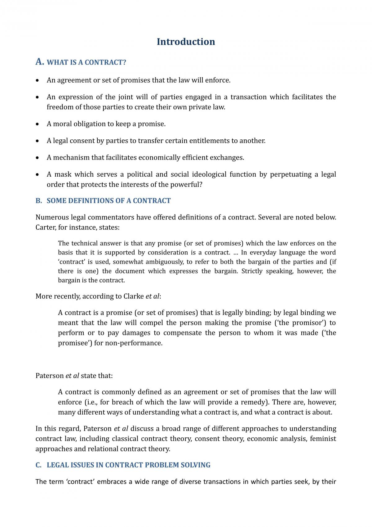 Completed noteson Contracts AA - Page 1