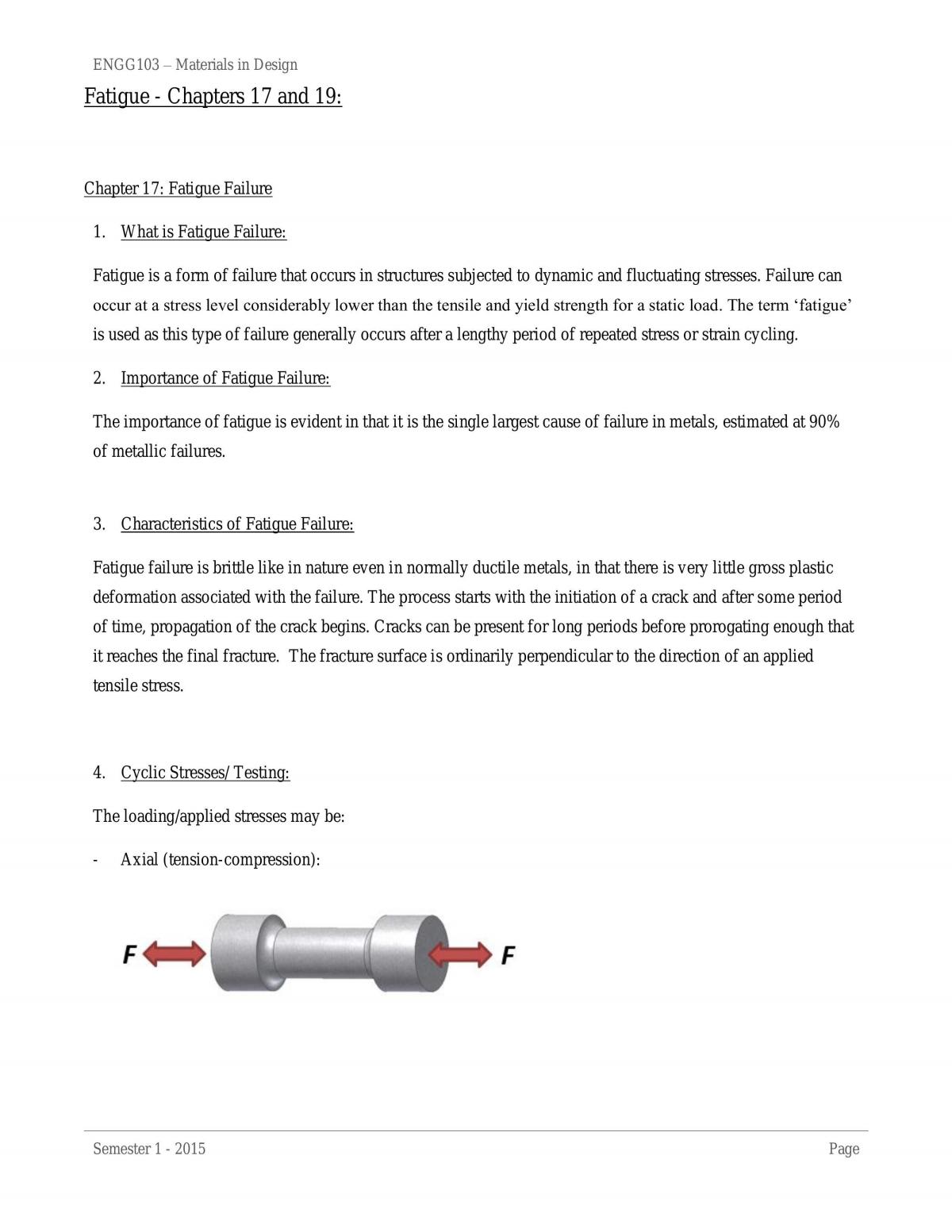 ENGG103: Materials in Design Notes - Page 1