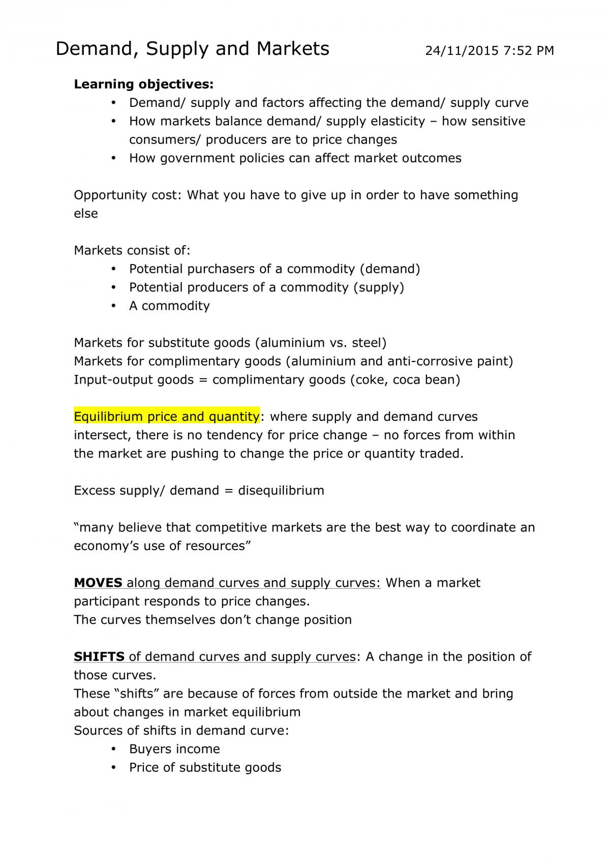 Economics For Decision Making - Complete Course Notes - Page 1