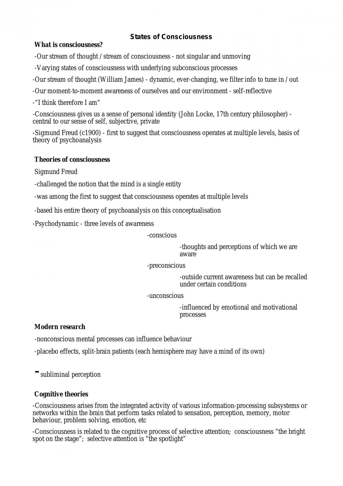 Notes On States Of Consciousness - Page 1