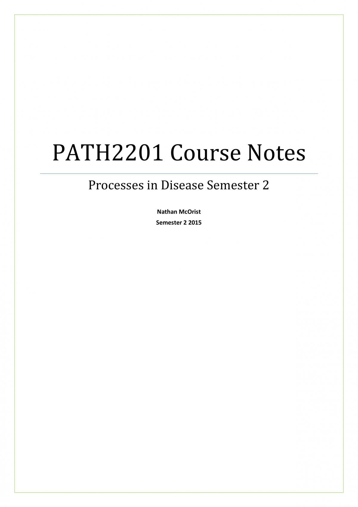 Couse Notes - Page 1