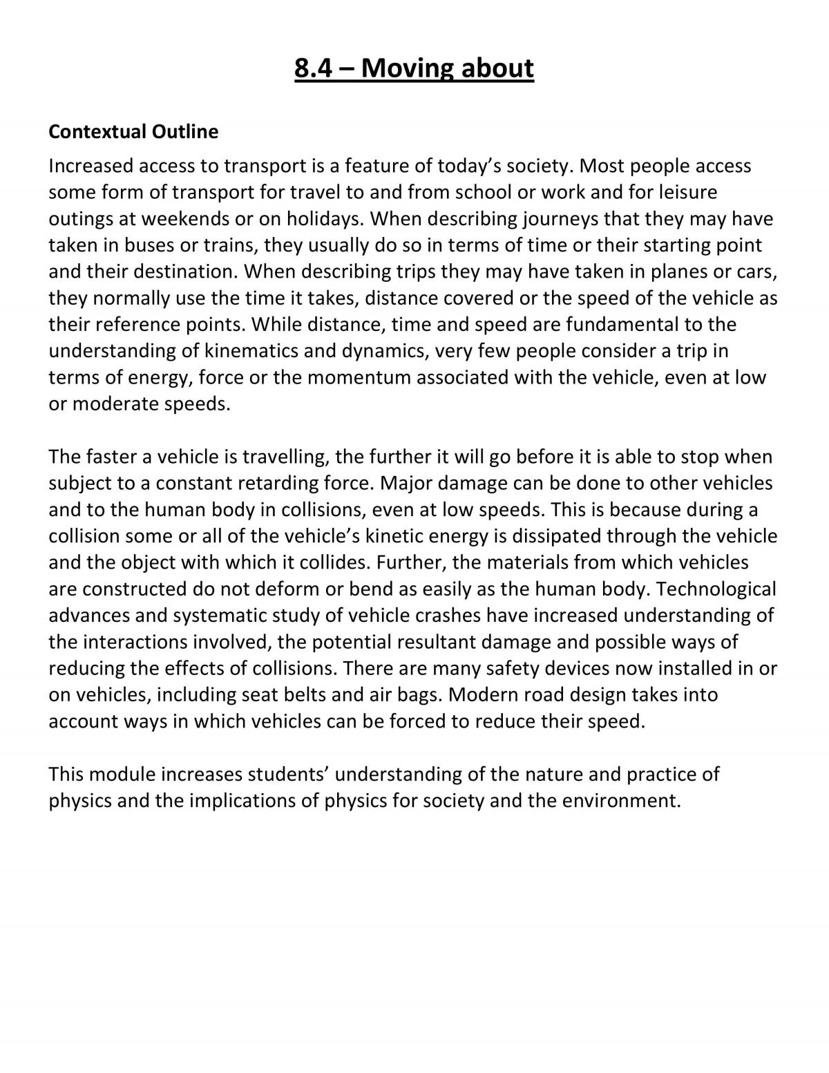 Moving About Extensive Notes - Page 1