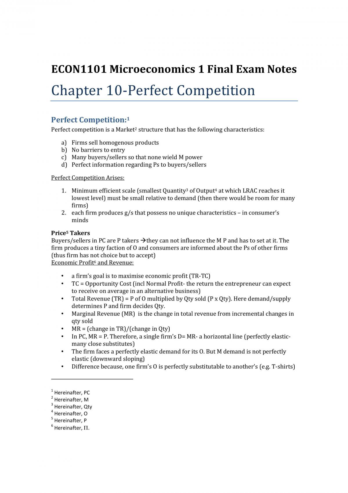 Notes For Micro - Page 1