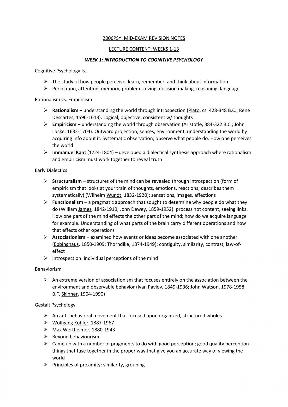 2006PSY Exam Notes - Page 1