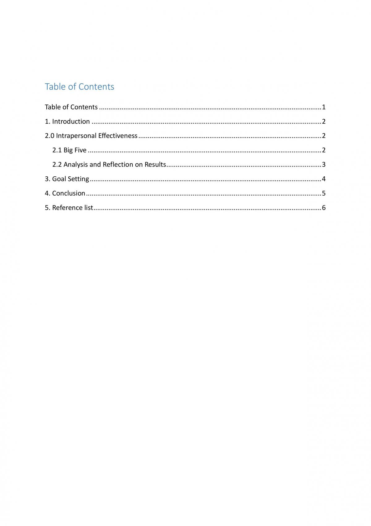 Intrapersonal Effectiveness - Page 1