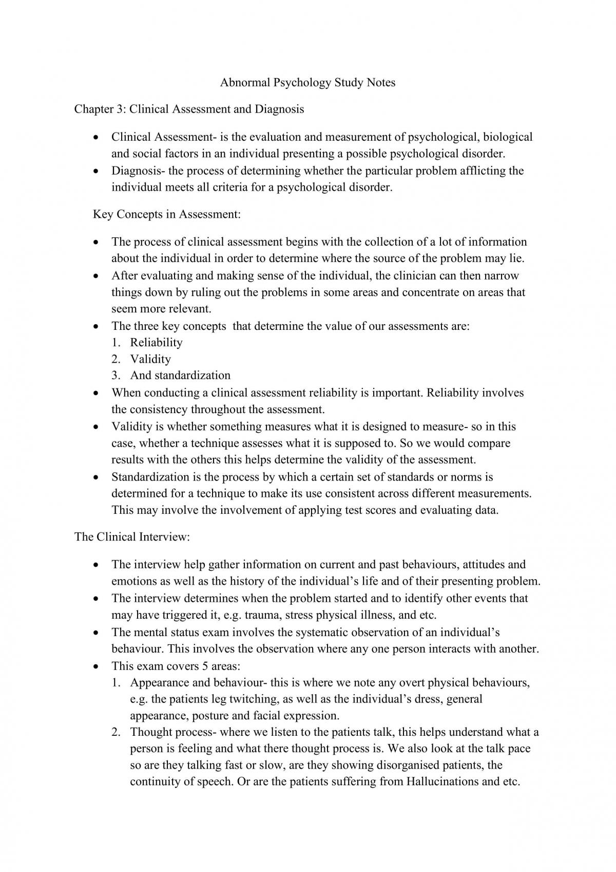 Abnormal Psychology  - Page 1