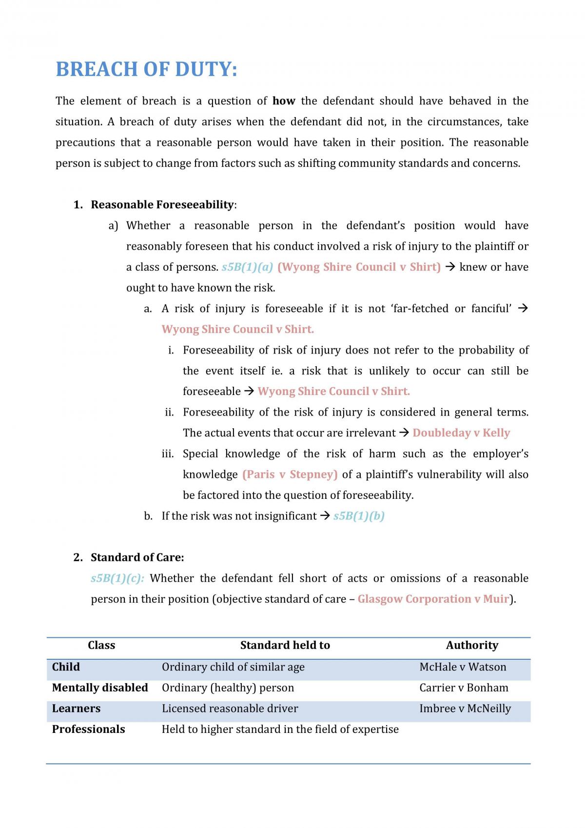 Torts Final Notes - Page 1