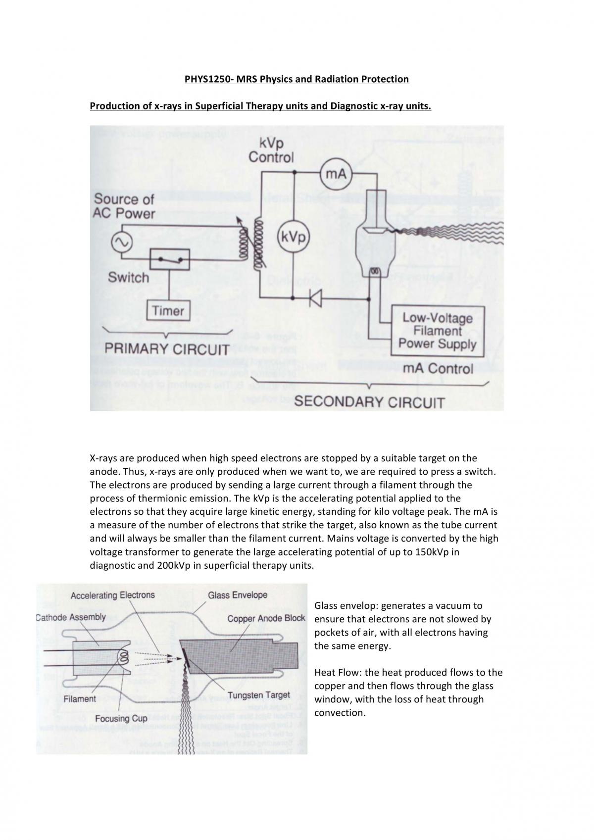 MRS Physics & Radiation Protection Notes - Page 1