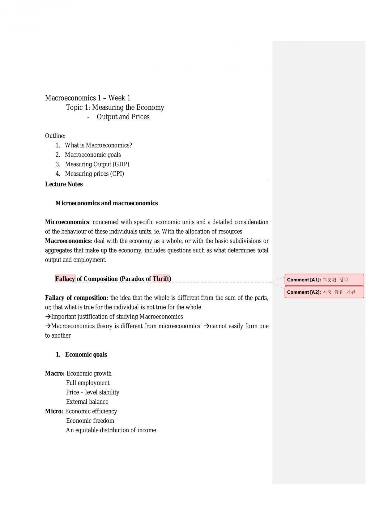 Week 1 Note - Page 1