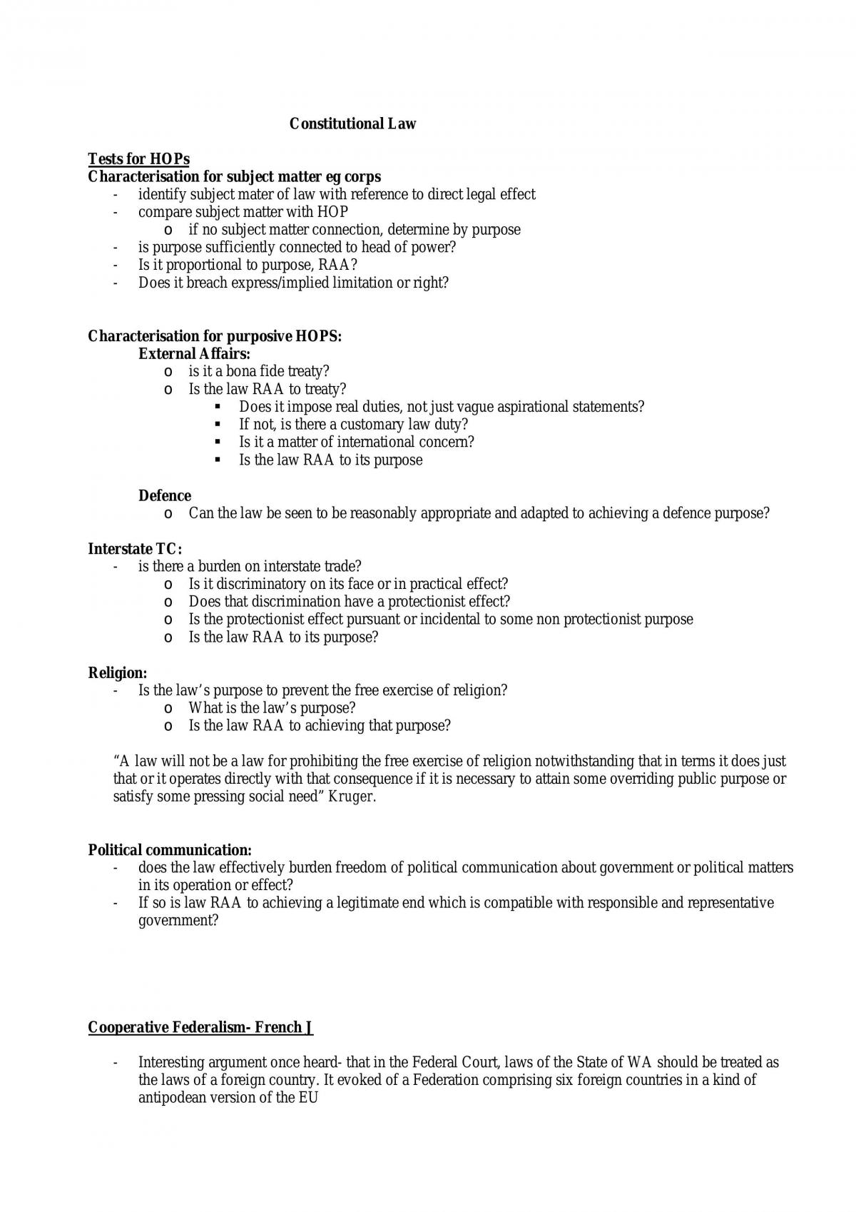 Constitutional Law - Page 1