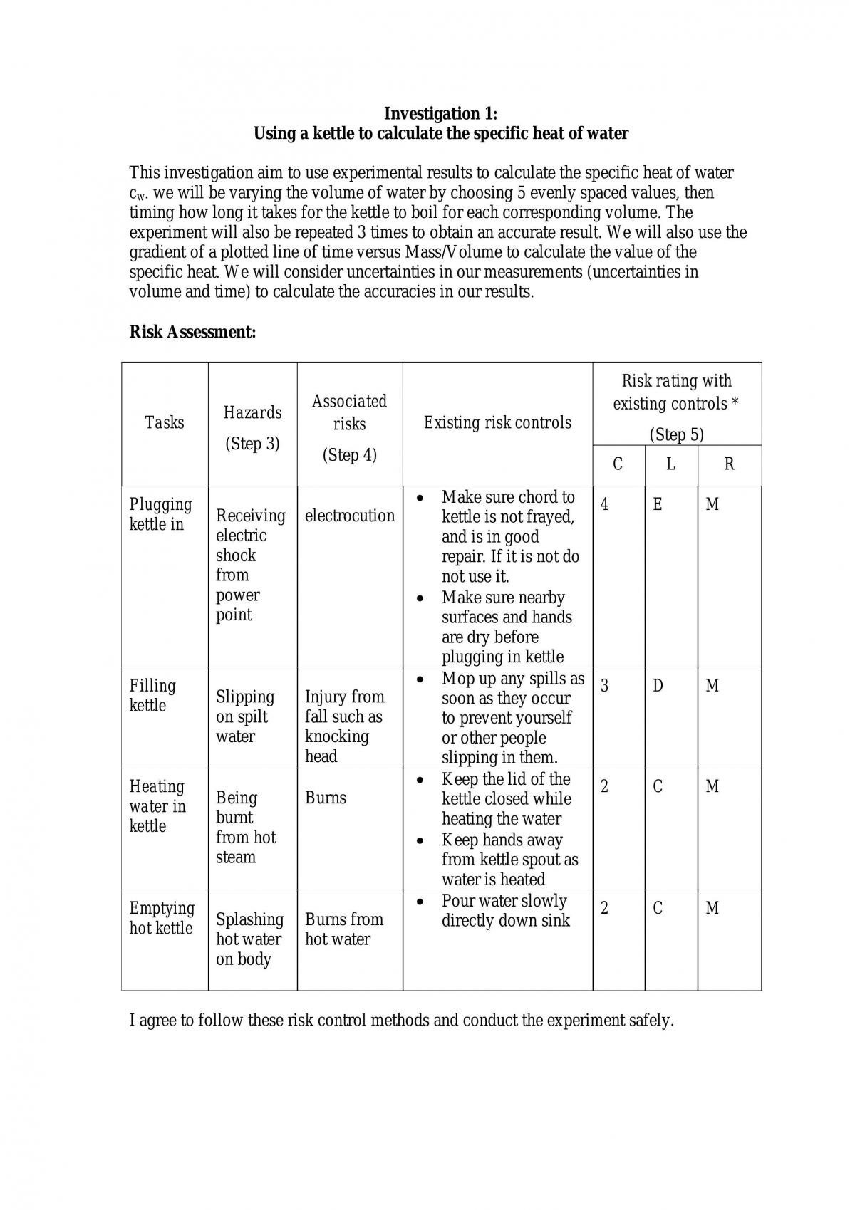 Investigation 1 - Page 1
