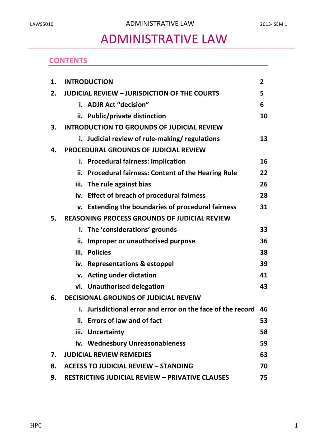 Final Exam Notes - Page 1