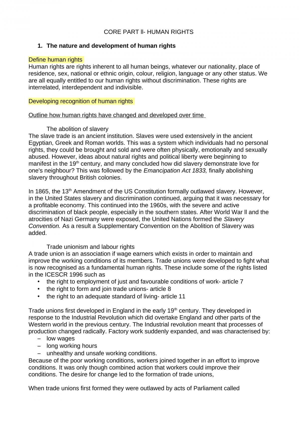 Human Rights Notes - Page 1